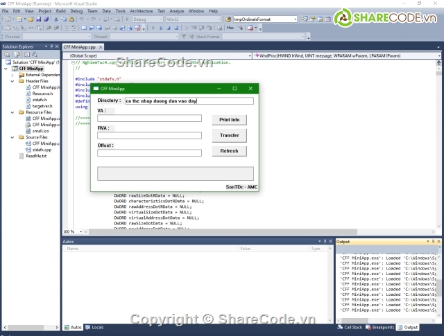 PE file,RVA vs VA converter,mini PE explorer,c++/mfc pe explorer