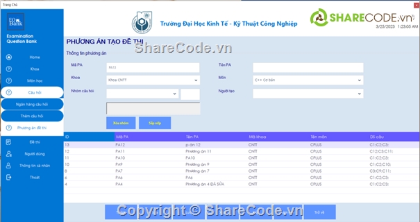 Code C# ngân hàng câu hỏi,phần mềm đề thi C#,C# sinh đề tự động,ngân hàng câu hỏi C#,đồ án luận văn C#,sinh đề thi tự luận C#