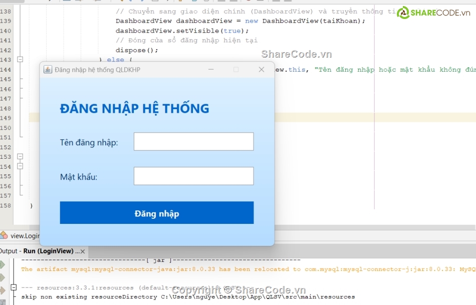 java swing,java,đăng ký học