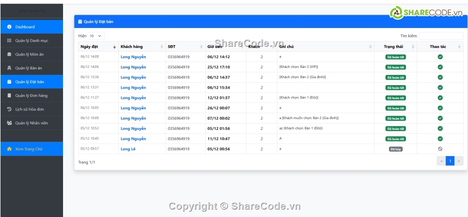 giao hàng,nhà hàng,đặt bàn nhà hàng,Code giao diện đẹp