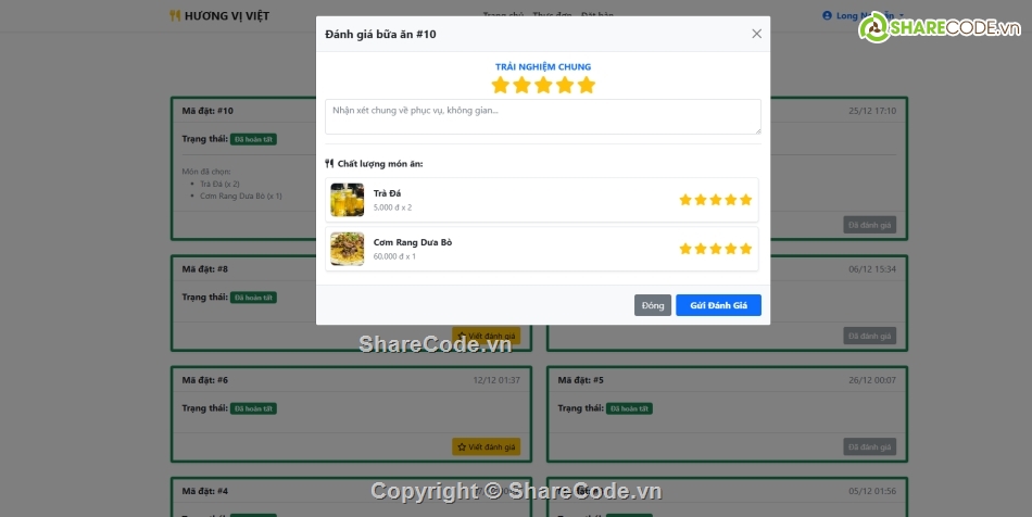 giao hàng,nhà hàng,đặt bàn nhà hàng,Code giao diện đẹp