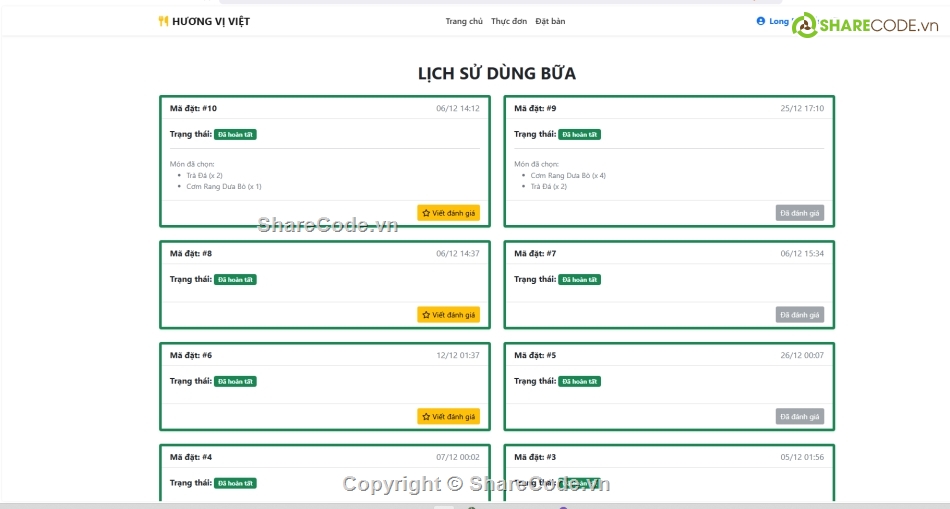 giao hàng,nhà hàng,đặt bàn nhà hàng,Code giao diện đẹp
