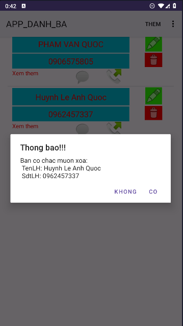 Code đồ án,App Android,Code đồ án Android,App Danh Bạ,word