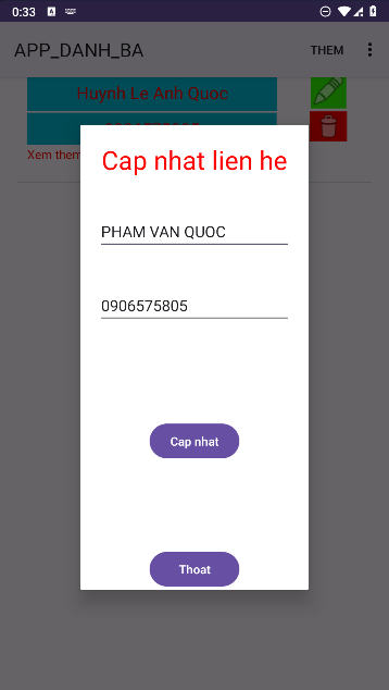 Code đồ án,App Android,Code đồ án Android,App Danh Bạ,word