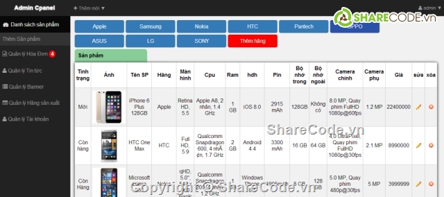 code do an ban hang,code website bán hàng,hungpro9x,web bán điện thoại,web bán di động,bán điện thoại di động