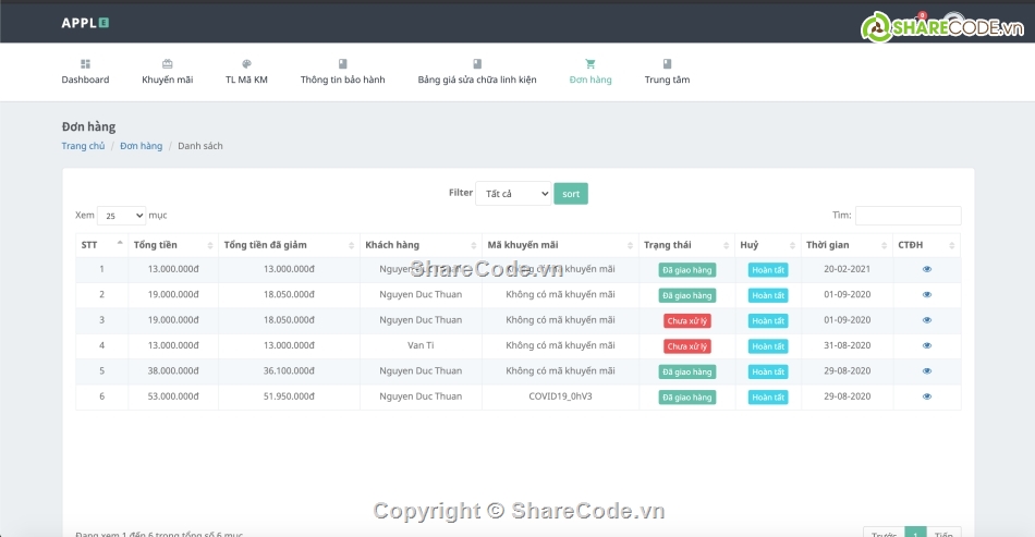 Code đồ án,đồ án laravel,web bán sản phẩm