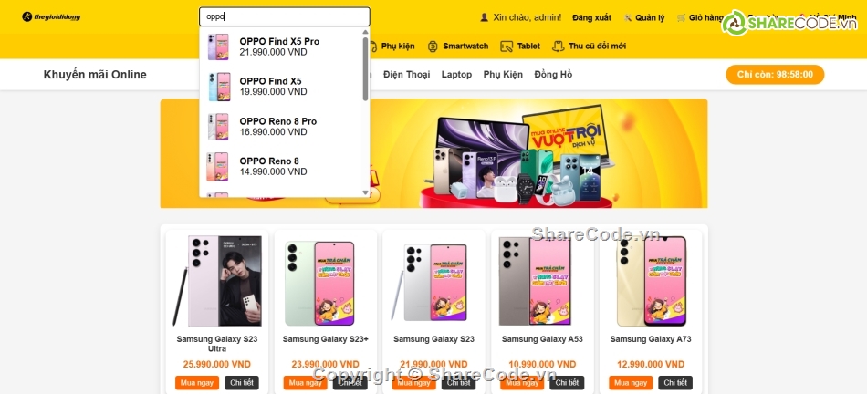 Code đồ án,Code PHP,đồ án bán hàng,Code bán hàng PHP,Web bán hàng,thegioididong