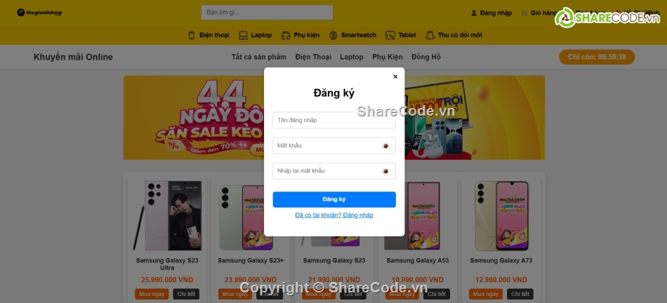 Code đồ án,Code PHP,đồ án bán hàng,Code bán hàng PHP,Web bán hàng,thegioididong