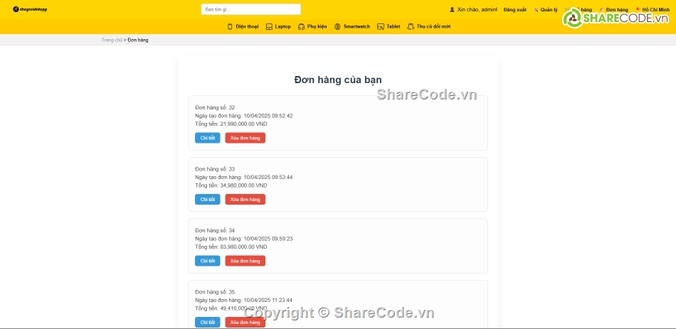 Code đồ án,Code PHP,đồ án bán hàng,Code bán hàng PHP,Web bán hàng,thegioididong