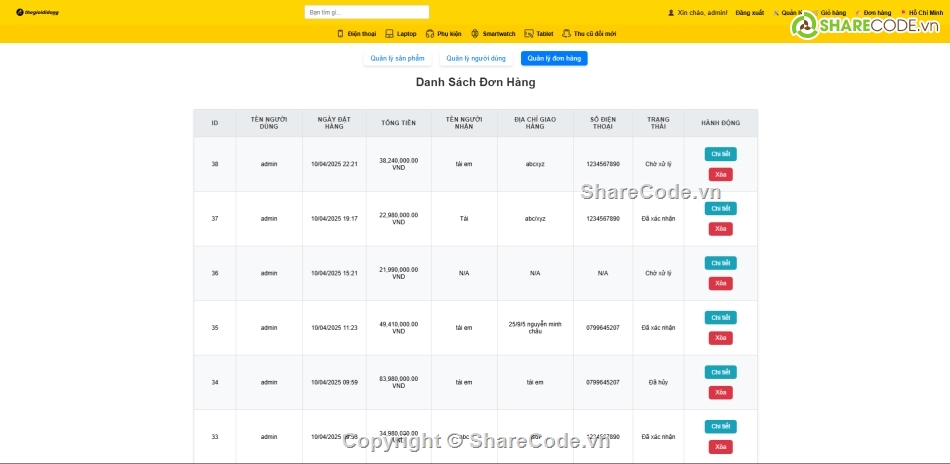 Code đồ án,Code PHP,đồ án bán hàng,Code bán hàng PHP,Web bán hàng,thegioididong