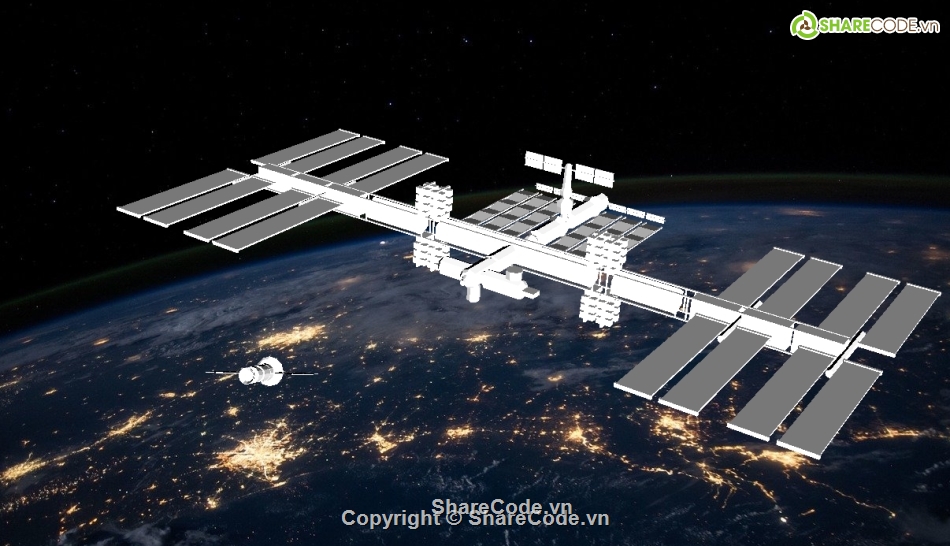 Code trạm vũ trụ 3D,trạm vũ trụ iss 3D,code 3D java eclipse,mô phỏng 3d