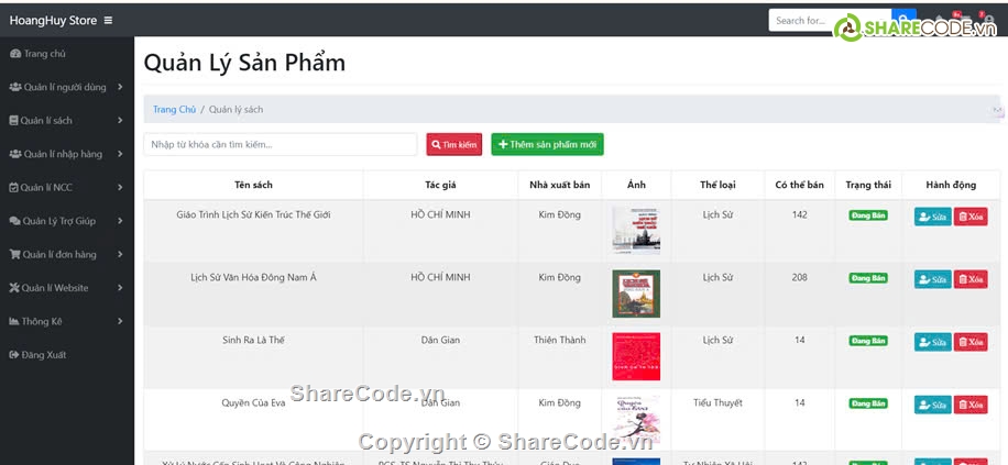 Code đồ án,đồ án bán sách,mvc asp.net