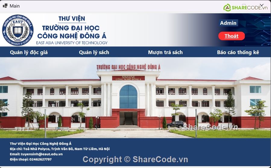 c# quản lý thư viện,đồ án c# quản lý thư viện,quản lý thư viện 3 lớp,Code đồ án quản lý thư viện C#