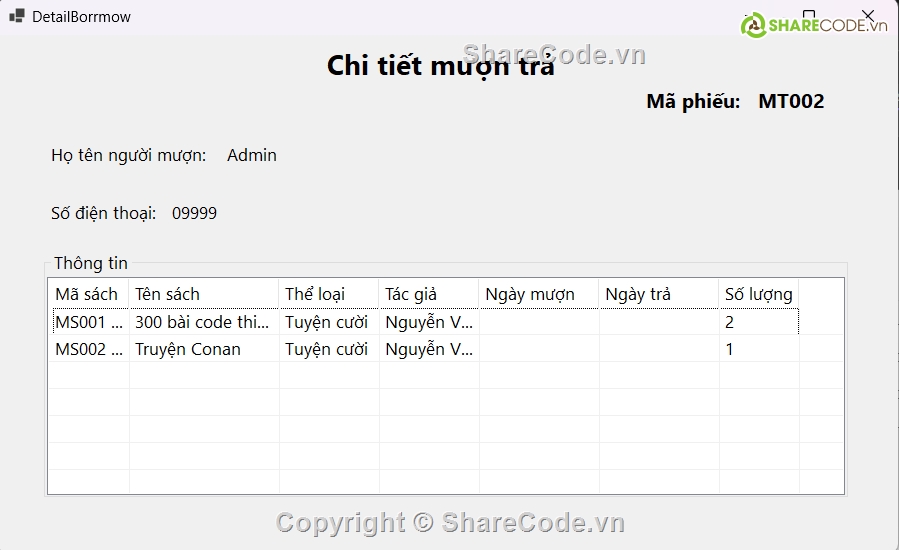 c# quản lý thư viện,đồ án c# quản lý thư viện,quản lý thư viện 3 lớp,Code đồ án quản lý thư viện C#