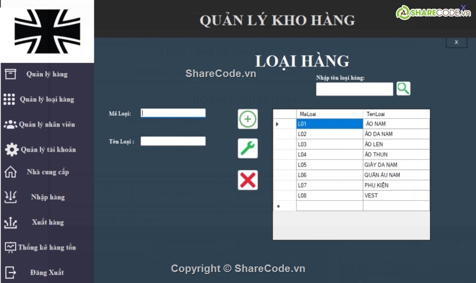 Code đồ án,bán hàng quần áo,visual c# quản lý bán hàng