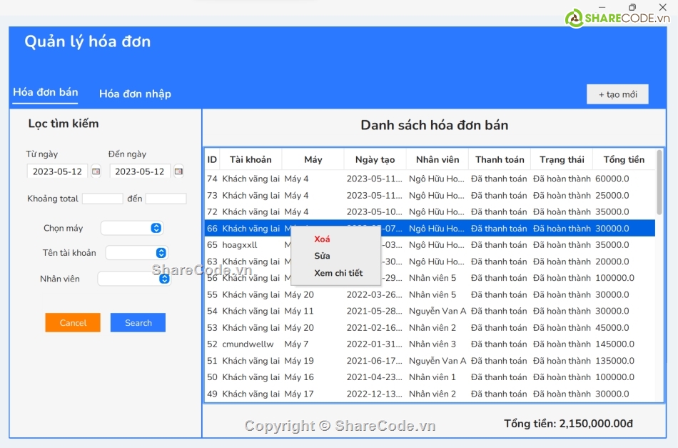 javaswing,quan internet,quản lý java,quản lý quán net,quản lý quán internet java,Code đồ án quản lý quán internet