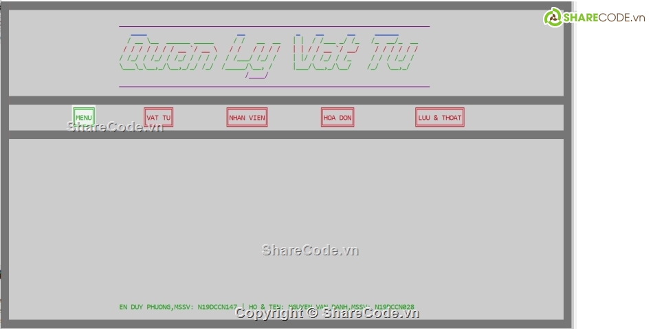 Đồ án C++ vật tư,quản lý vật tư,quản lý vật tư C++,qlvt,ctdl-gt,ptithcm