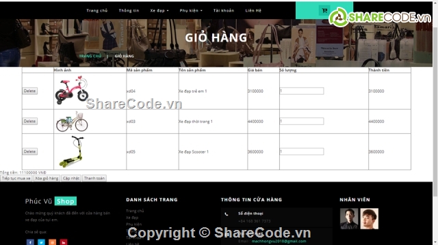 Code web bán hàng,code website bán xe đạp,web bán xe đạp mini,website bán xe đạp