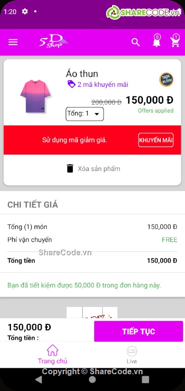 ứng dụng android,app bán hàng online,ứng dụng e - store,source code app bán hàng,Code đồ án Android