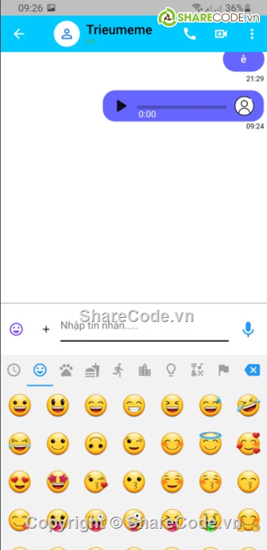 Code Android Studio,Code đồ án Android,đồ án ứng dụng di động,ứng dụng nhắn tin,ứng dụng gửi tin nhắn,code app chat online