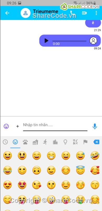 Code Android Studio,Code đồ án Android,đồ án ứng dụng di động,ứng dụng nhắn tin,ứng dụng gửi tin nhắn,code app chat online