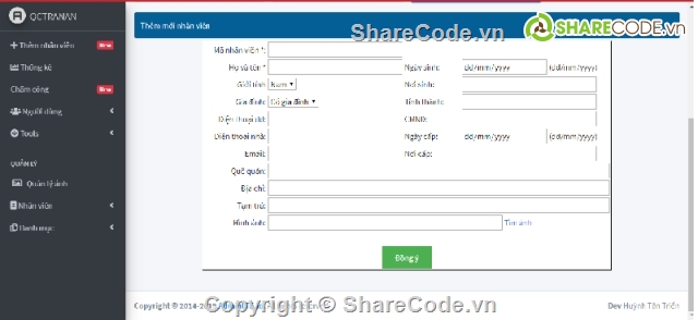 Website quản lý,quản lý nhân sự,quản lý nhân sự PHP