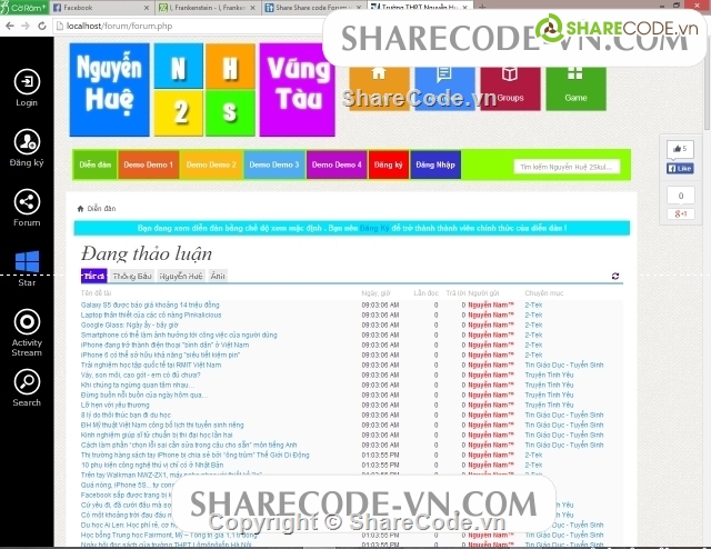 Code forum,diễn đàn vbb,code diễn đàn,web diễn đàn