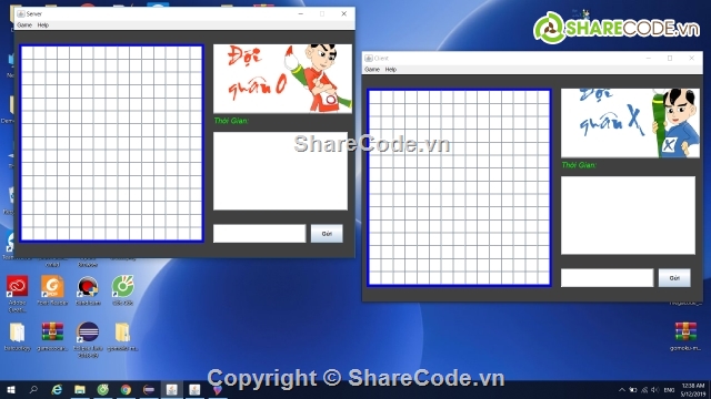 code,game,cờ caro,bằng java,socket,+ MVC