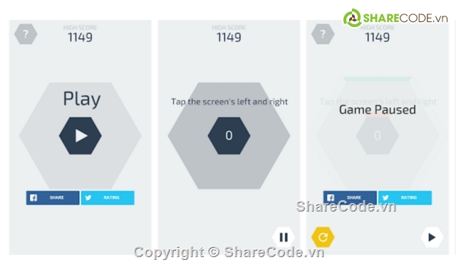 Hextris,game,game Hextrirs,Native,Android Game