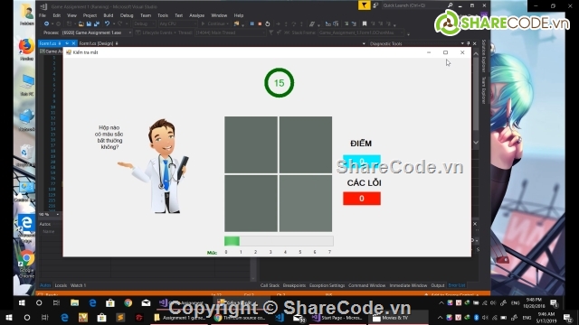 Code game kiểm tra mắt,Code đồ án c#,code đồ án visual cơ bản,kiểm tra mắt C#