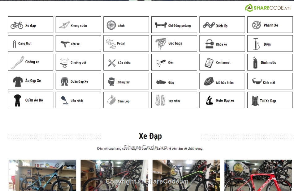 web bán xe đạp,code website bán xe đạp,website bán Xe Đạp