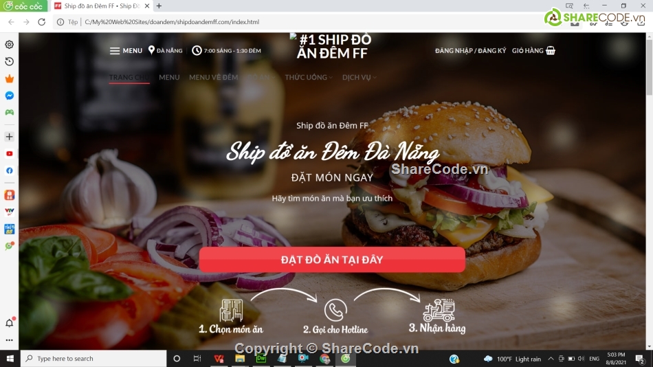 giao diện website ship đồ ăn,giao diện web Đặt đồ ăn,code đồ ăn asp.net mvc5
