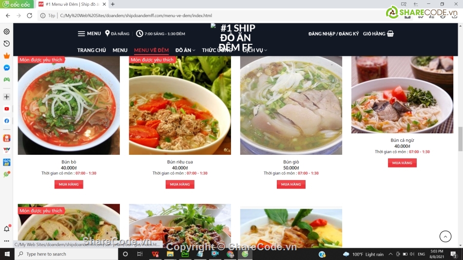 giao diện website ship đồ ăn,giao diện web Đặt đồ ăn,code đồ ăn asp.net mvc5