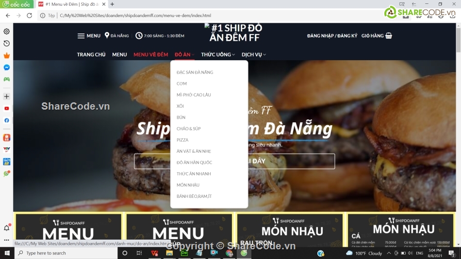giao diện website ship đồ ăn,giao diện web Đặt đồ ăn,code đồ ăn asp.net mvc5