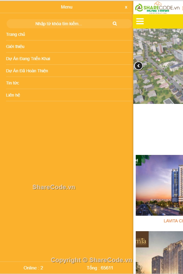 responsive,chuẩn seo,bất động sản,Code bất động sản,Code giới thiệu dự án
