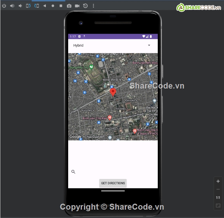 full báo cáo,full chức năng,Google Map Android,Code Google Map