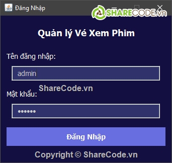 Báo cáo hệ phân tán,code java quản lý bán vé xem phim,quan ly ban ve xem phim,bán vé xem phim,hệ thống bán vé xem phim client server,Share code java quản lý bán vé