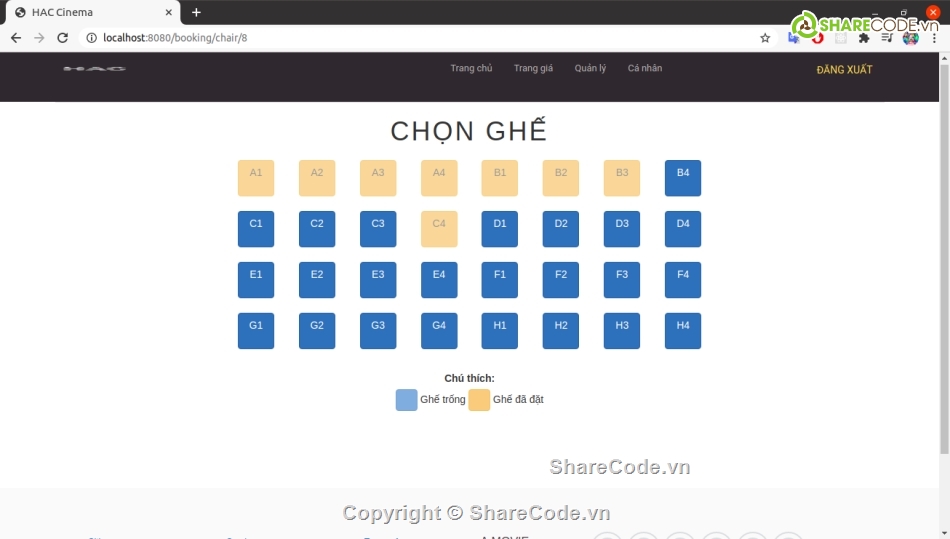 đồ án tốt nghiệp,web đặt vé xem phim,Website quản lý phim,Đồ án bán vé,bán vé xem phim