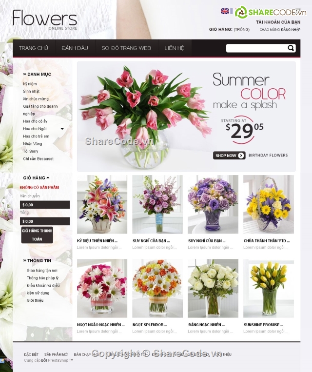 template website,Code forum,flowerShop,Desgin