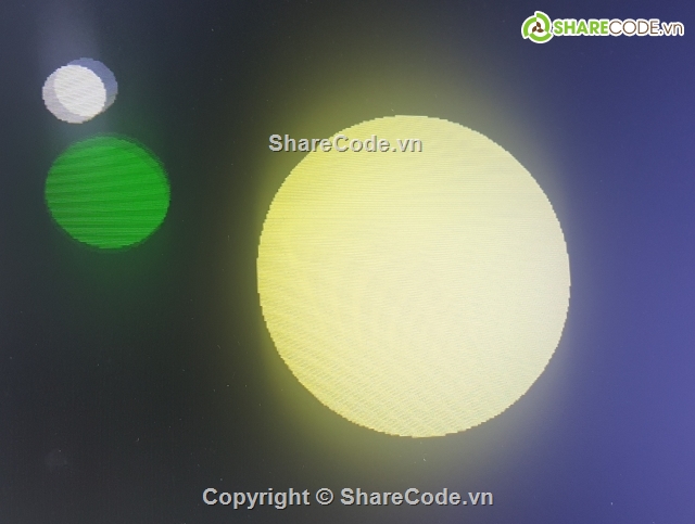 đồ họa C++,bài tập nhóm C++,hệ mặt trời,Code mô tả hệ mặt trời