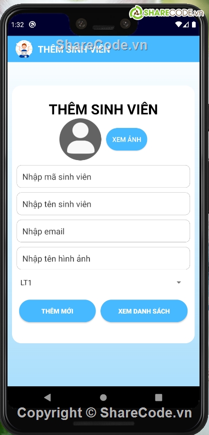 android quản lý sinh viên,quản lý sinh viên android,quản lý sinh viên,android,Code quản lý