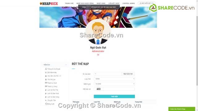 share code shop acc,code shop acc,code bán nick,code nhập nick,nhập nick nro,share code nhập nick nro