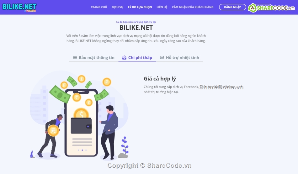 BiLike.Net,BiLike,Order Dịch Vụ,Code Order