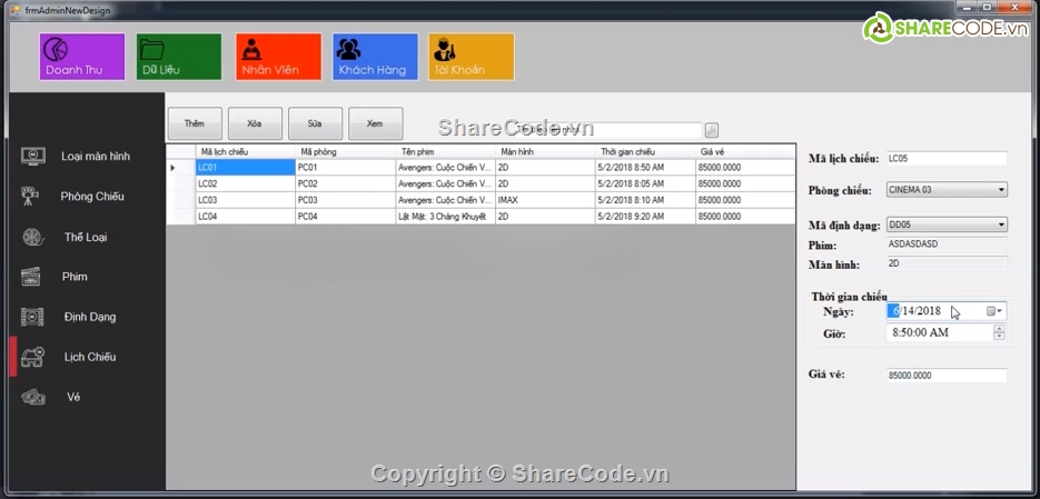 quản lý bán vé,phần mềm quản lý,code c#