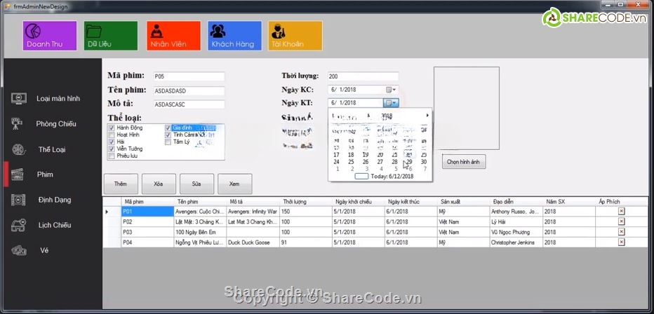 quản lý bán vé,phần mềm quản lý,code c#