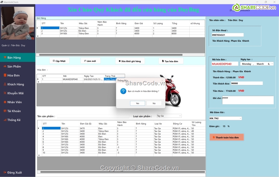 code quản lý bán xe máy sql server,Code phần mềm quản lý,quản lý bán xe máy C#,Code C#  quản lý bán xe máy,Code quản lý bán xe máy,Code web