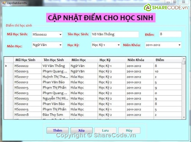 Phần Mềm Quản Lý Điểm,code quản lý điểm học sinh,phần mềm quản lý điểm vb net,chương trinh quản lý điểm vb,quản lý điểm học sinh,quản lý điểm