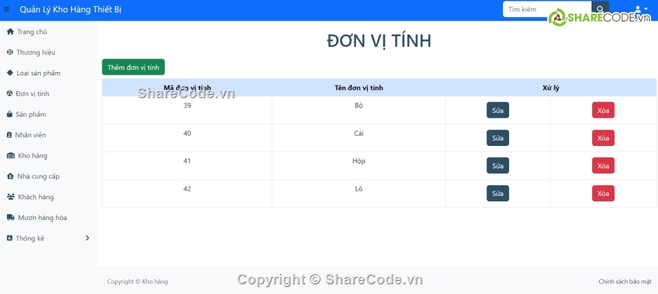 Code phần mềm quản lý,Sharecode,Code quản lý,Website quản lý,phần mềm quản lý kho,code quản lý kho hàng