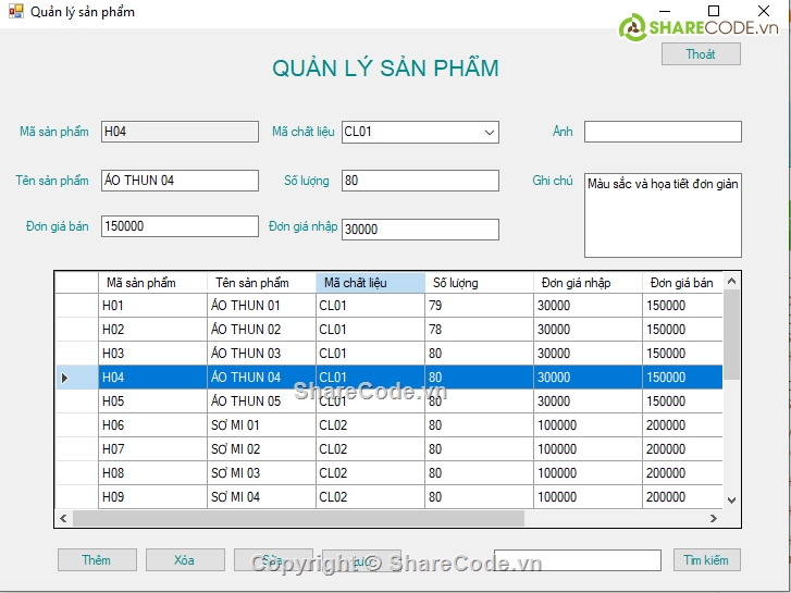 C# quản lý shop quần áo,C# code Shop quần áo,Code C# quản lý Shop quần áo,Quản lý shop quần áo C#