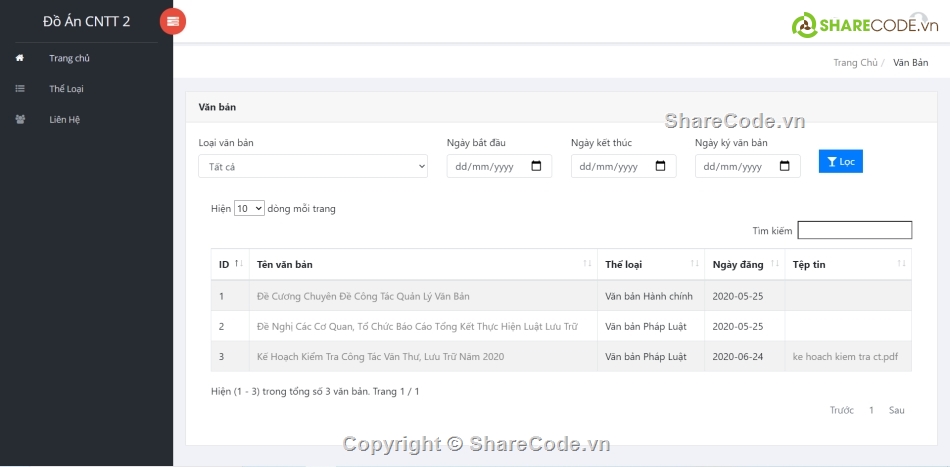 Full code Web Quản lý văn bản,Code Quản lý văn bản,code Web Quản lý văn bản